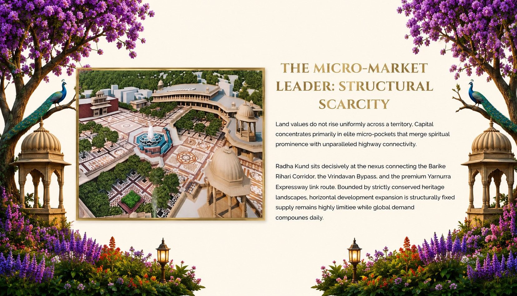 Structured micro-market around Vrindavan